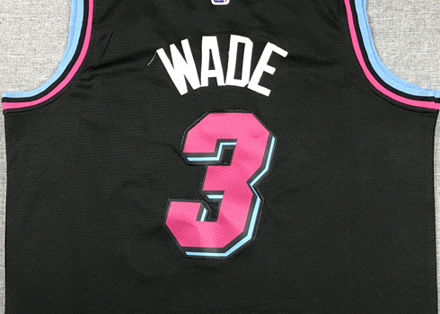 Men's Miami Heat Dwyane Wade #3 Black Swingman Player Jersey