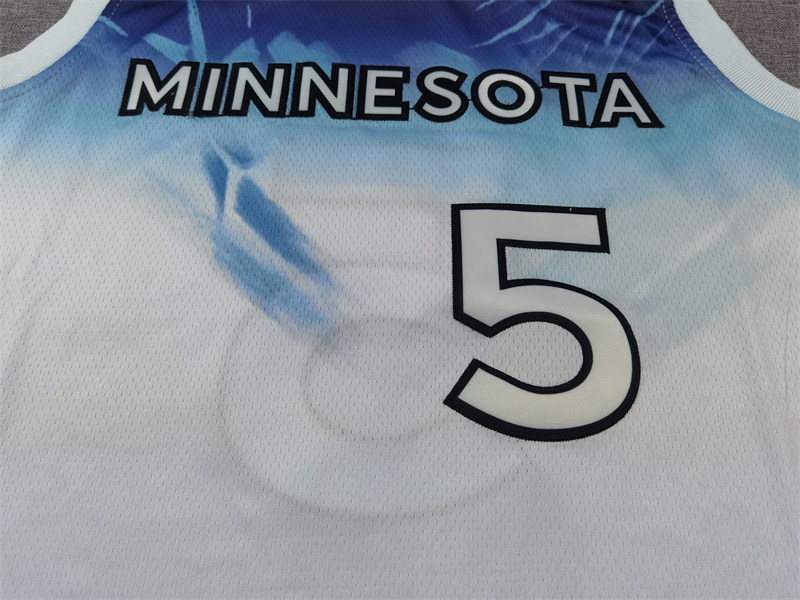 Men's Minnesota Timberwolves Anthony Edwards #5 White 2024/25 Swingman Player Jersey - City Edition