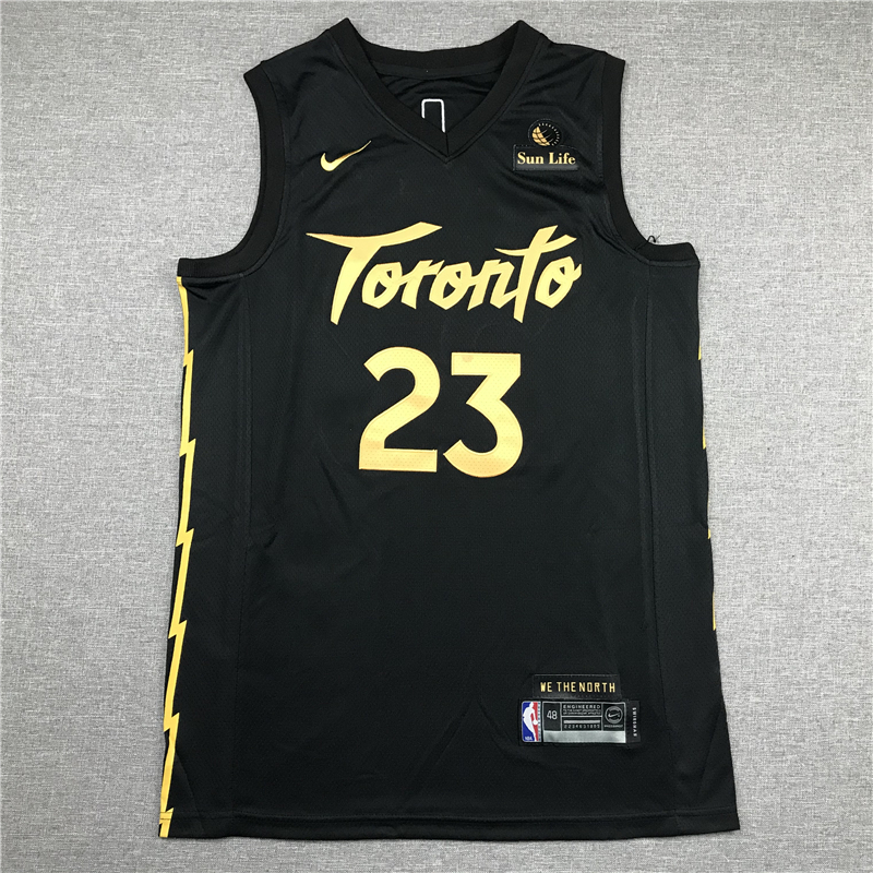 Men's Toronto Raptors Fred VanVleet Black 2020/21 Swingman Jersey - City Edition