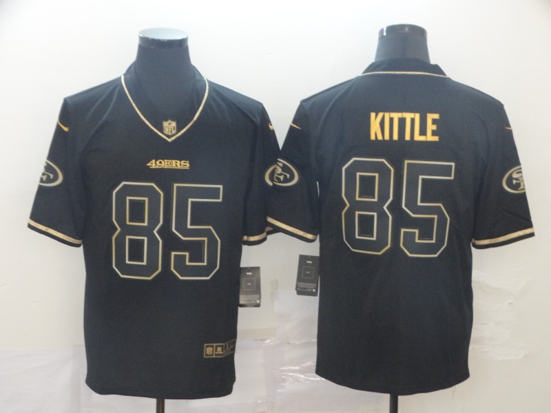 Men's San Francisco 49ers George Kittle #85 Black Alternate Game Player Jersey