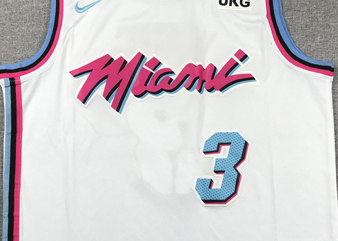 Men's Miami Heat Dwyane Wade #3 NBA White Swingman Player Jersey