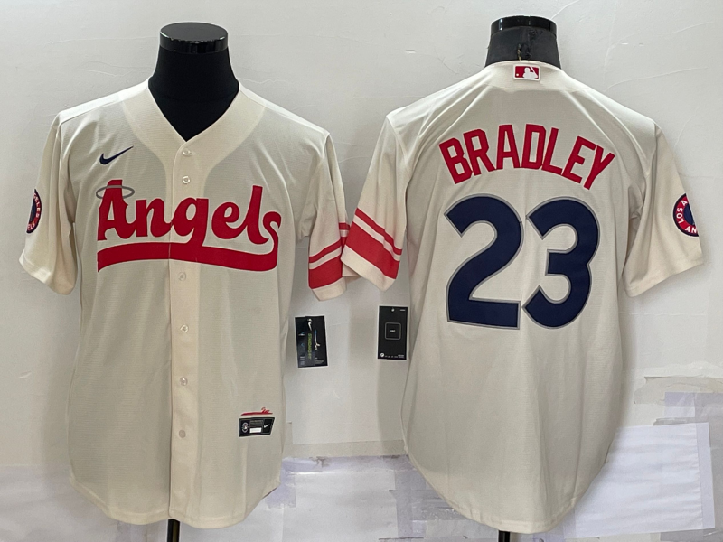 Men's Los Angeles Angels Archie Bradley #23 Cream City Connect Replica Player Jersey