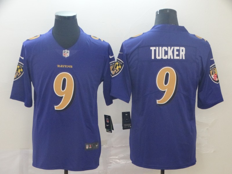 Men's Baltimore Ravens Justin Tucker #9 Purple Alternate Game Jersey