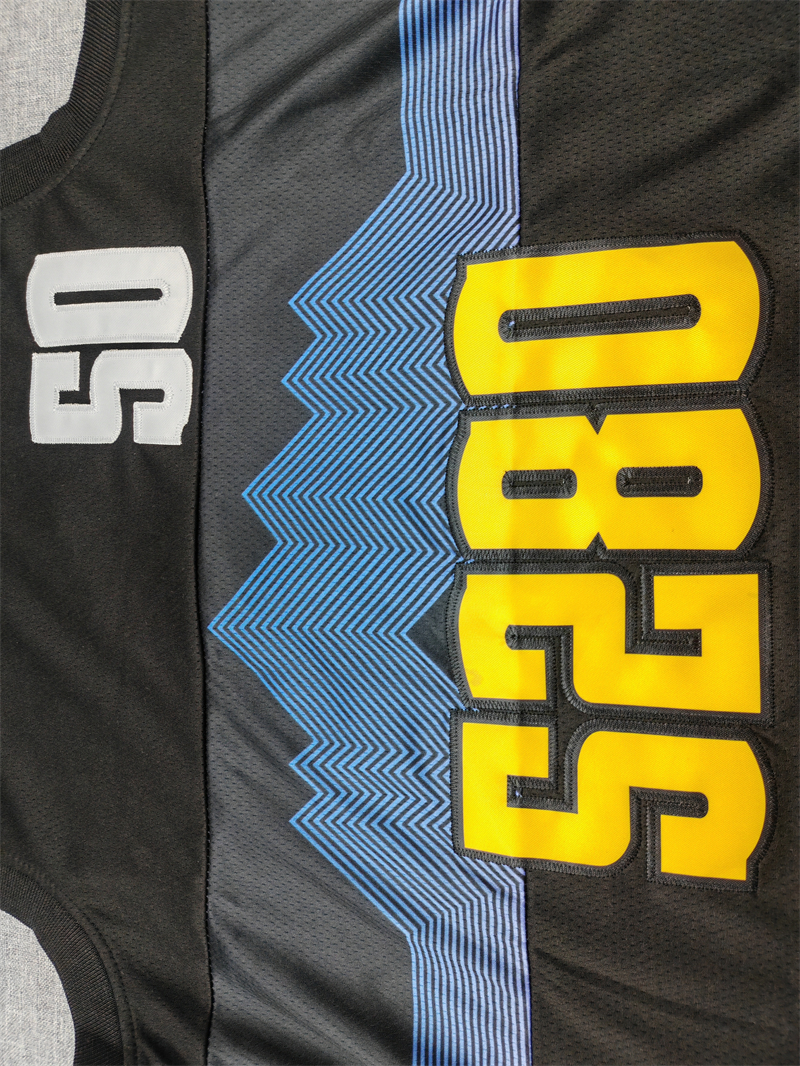 Men's Denver Nuggets Aaron Gordon #50 Black 2023/24 Swingman Jersey - City Edition