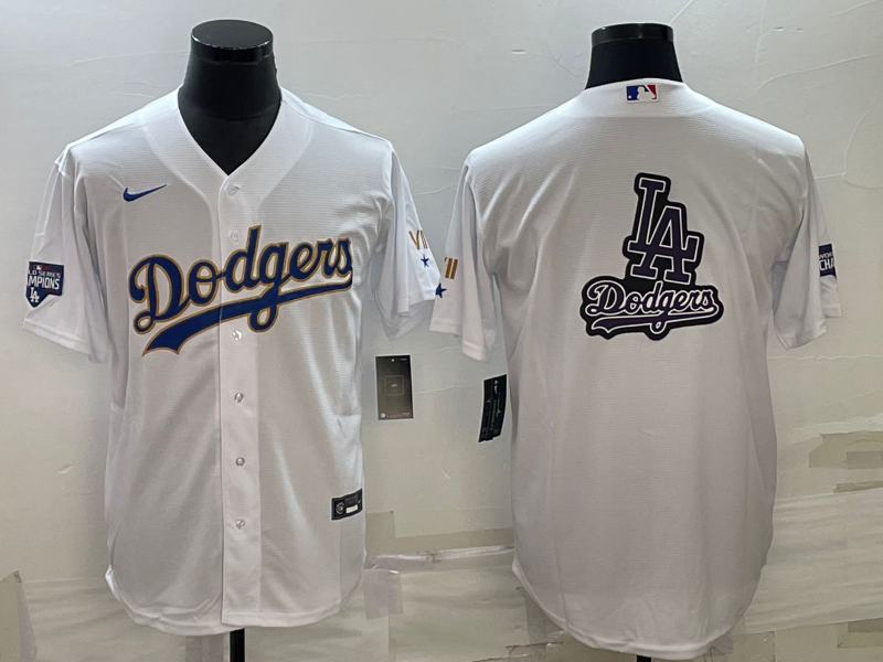 Men's Los Angeles Dodgers White Authentic Player Jersey