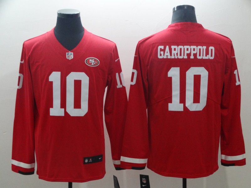Men's San Francisco 49ers Jimmy Garoppolo #10 Red Player Game Jersey