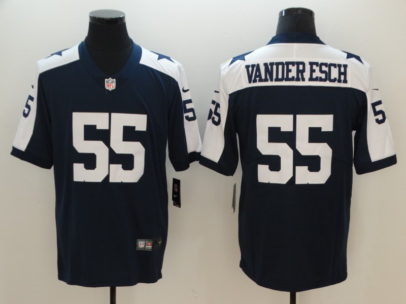 Men's Dallas Cowboys Leighton Vander Esch #55 Navy Alternate Limited Game Jersey