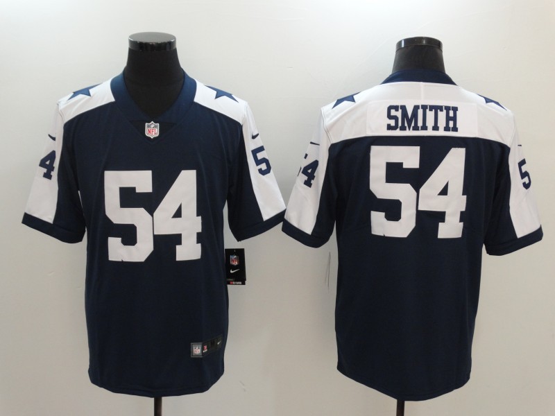 Men's Dallas Cowboys Jaylon Smith #54 Navy Alternate Limited Game Jersey