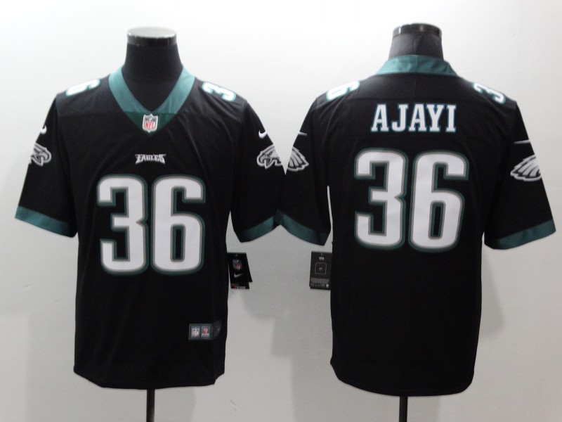Men's Philadelphia Eagles Jay Ajayi #36 Black Game Jersey