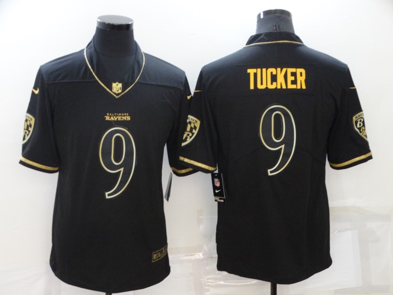 Men's Baltimore Ravens Justin Tucker #9 Back Player Game Jersey