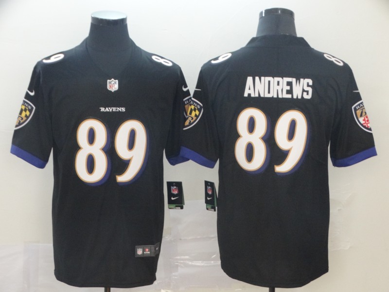 Men's Baltimore Ravens Mark Andrews #89 Black Vapor Limited Jersey