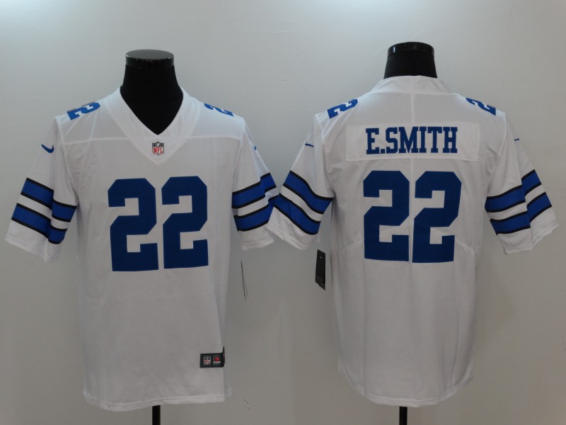 Men's Dallas Cowboys Emmitt Smith #22 White Limited Game Jersey