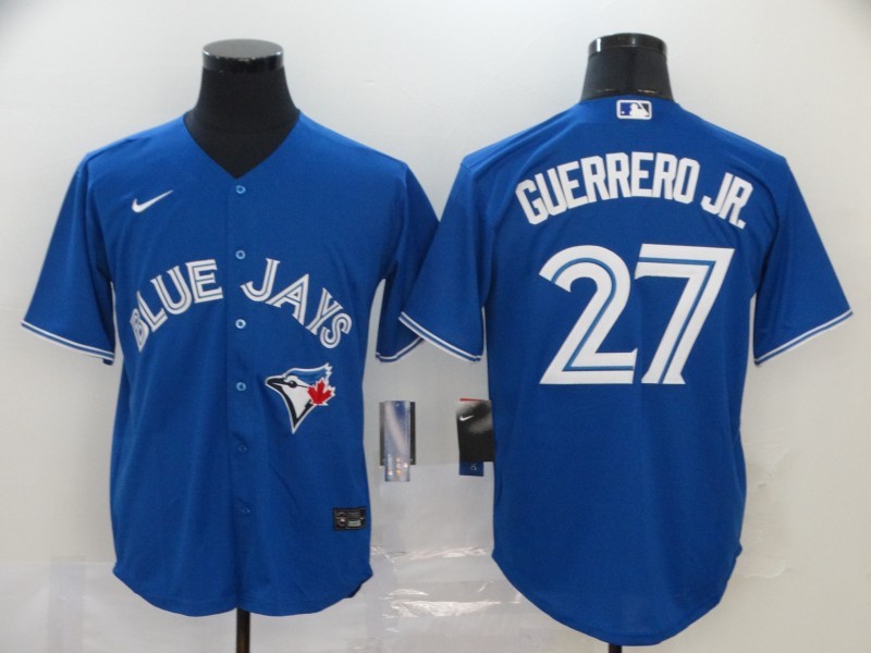 Men's Toronto Blue Jays Vladimir Guerrero Jr. #27 Blue Replica Baseball Jersey