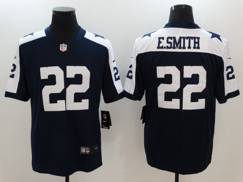 Men's Dallas Cowboys Emmitt Smith #22 Navy Alternate Limited Game Jersey