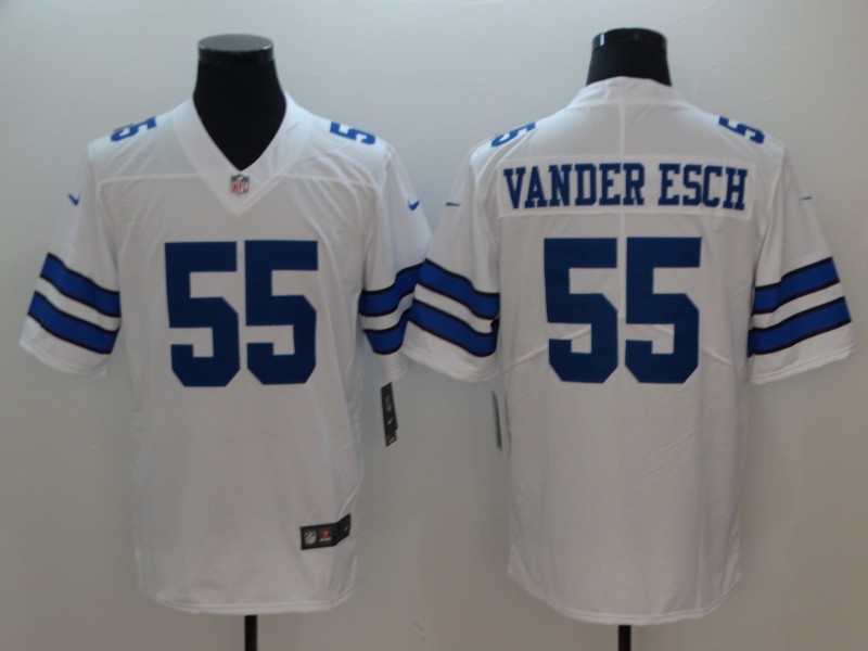 Men's Dallas Cowboys Leighton Vander Esch #55 White Limited Game Jersey