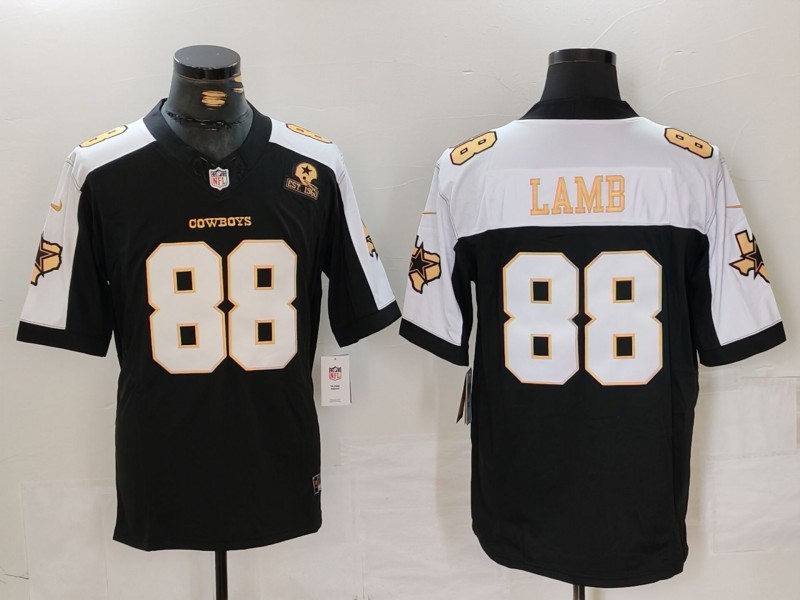 Men's Dallas Cowboys CeeDee Lamb #88 Black Alternate Game Team Jersey