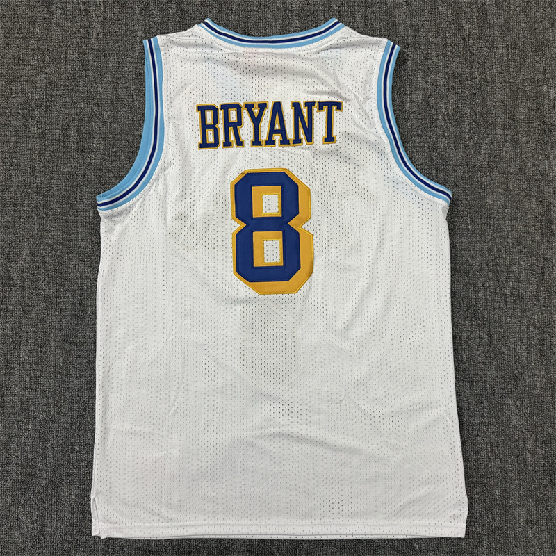 Men's Los Angeles Lakers Kobe Bryant 1996-97 White Hardwood Classics Authentic Jersey