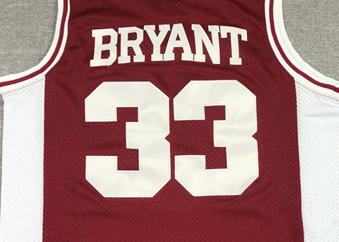 Men's Los Angeles Lakers Kobe Bryant #33 Lower Merion High School Jersey Maroon