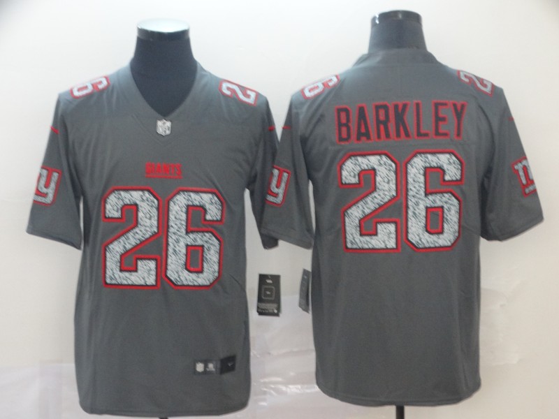 Men's New York Giants Saquon Barkley #26 Gray Player Game Jersey