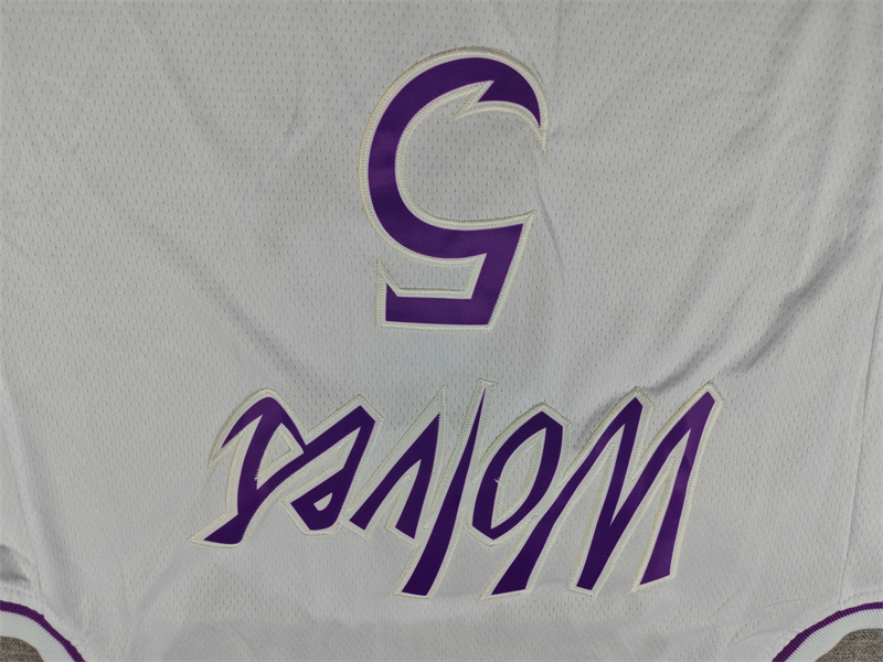 Men's Minnesota Timberwolves Anthony Edwards #5 White Swingman Player Jersey