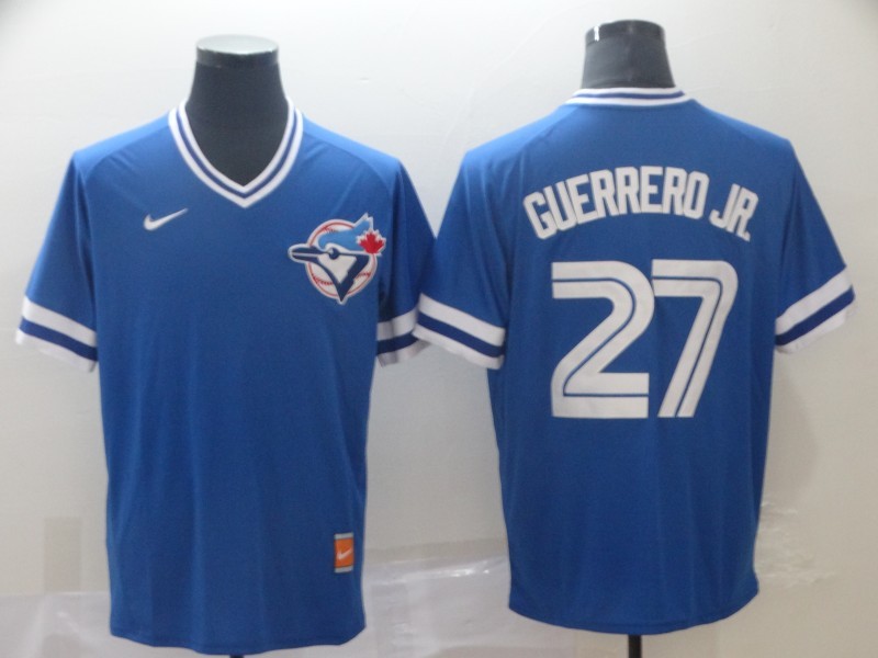 Men's Toronto Blue Jays Vladimir Guerrero Jr. #27 Blue Replica Player Jersey