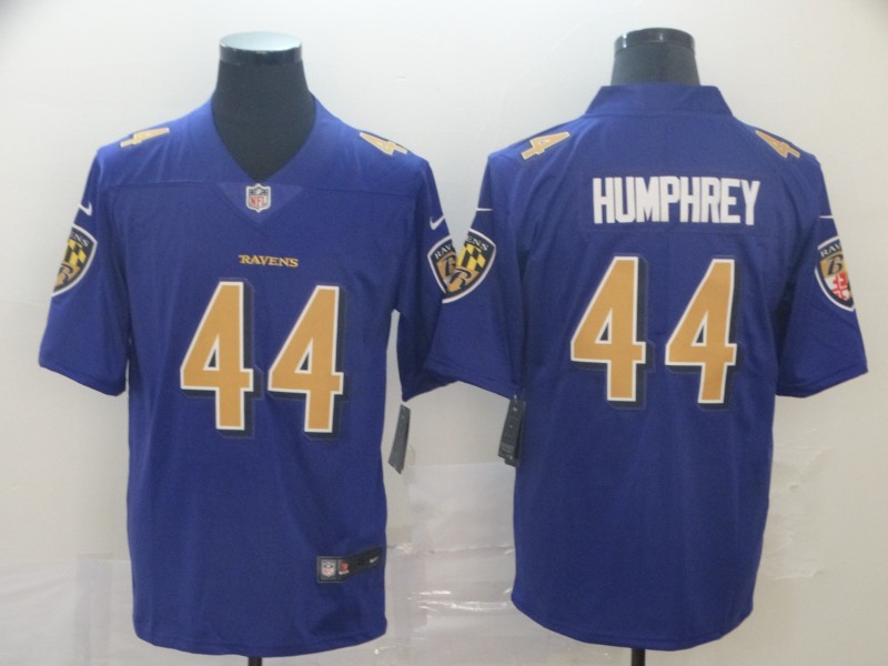 Men's Baltimore Ravens Marlon Humphrey #44 Purple Game Jersey Joint Edition
