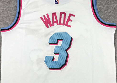 Men's Miami Heat Dwyane Wade #3 NBA White Swingman Player Jersey