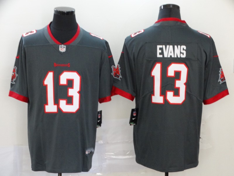 Men's Tampa Bay Buccaneers Mike Evans #13 Gray Game Jersey