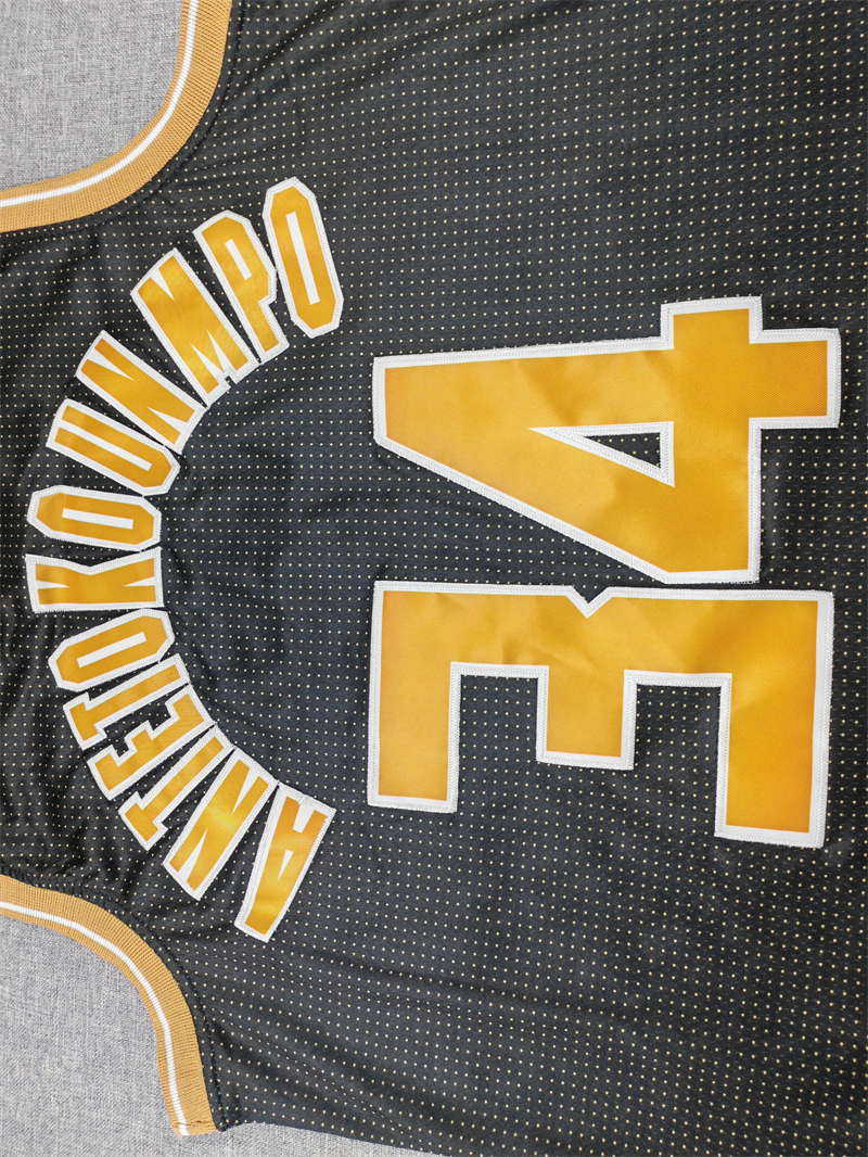 Men's Milwaukee Bucks Giannis Antetokounmpo #34 Black Select Series Swingman Jersey