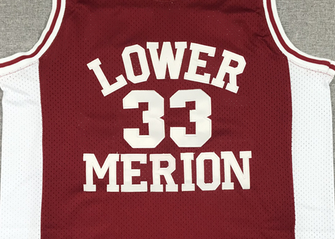 Men's Los Angeles Lakers Kobe Bryant #33 Lower Merion High School Jersey Maroon