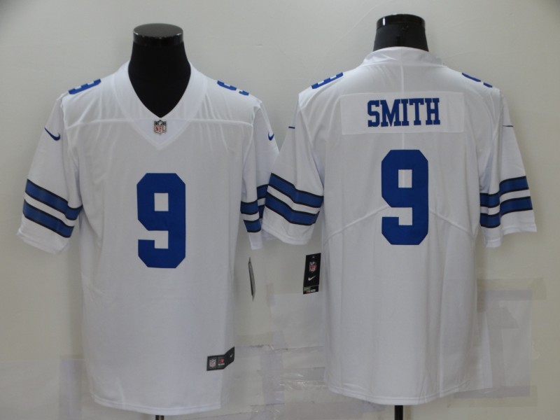 Men's Dallas Cowboys Emmitt Smith #9 White Limited Game Jersey