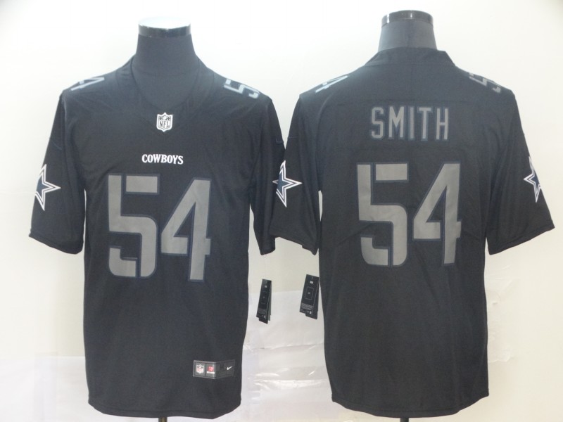 Men's Dallas Cowboys Jaylon Smith #54 Black Game Jersey