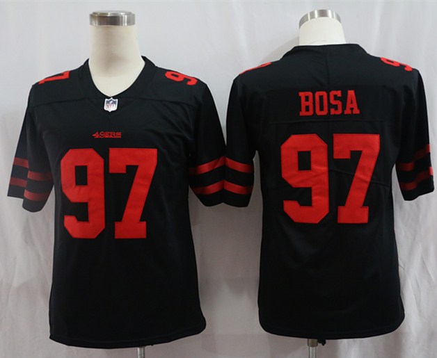 Men's San Francisco 49ers #97 Nick Bosa Player Jersey Black