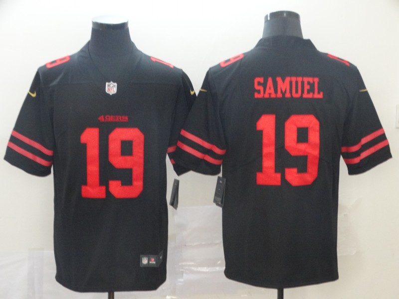 Men's San Francisco 49ers Deebo Samuel #19 Black Game Jersey