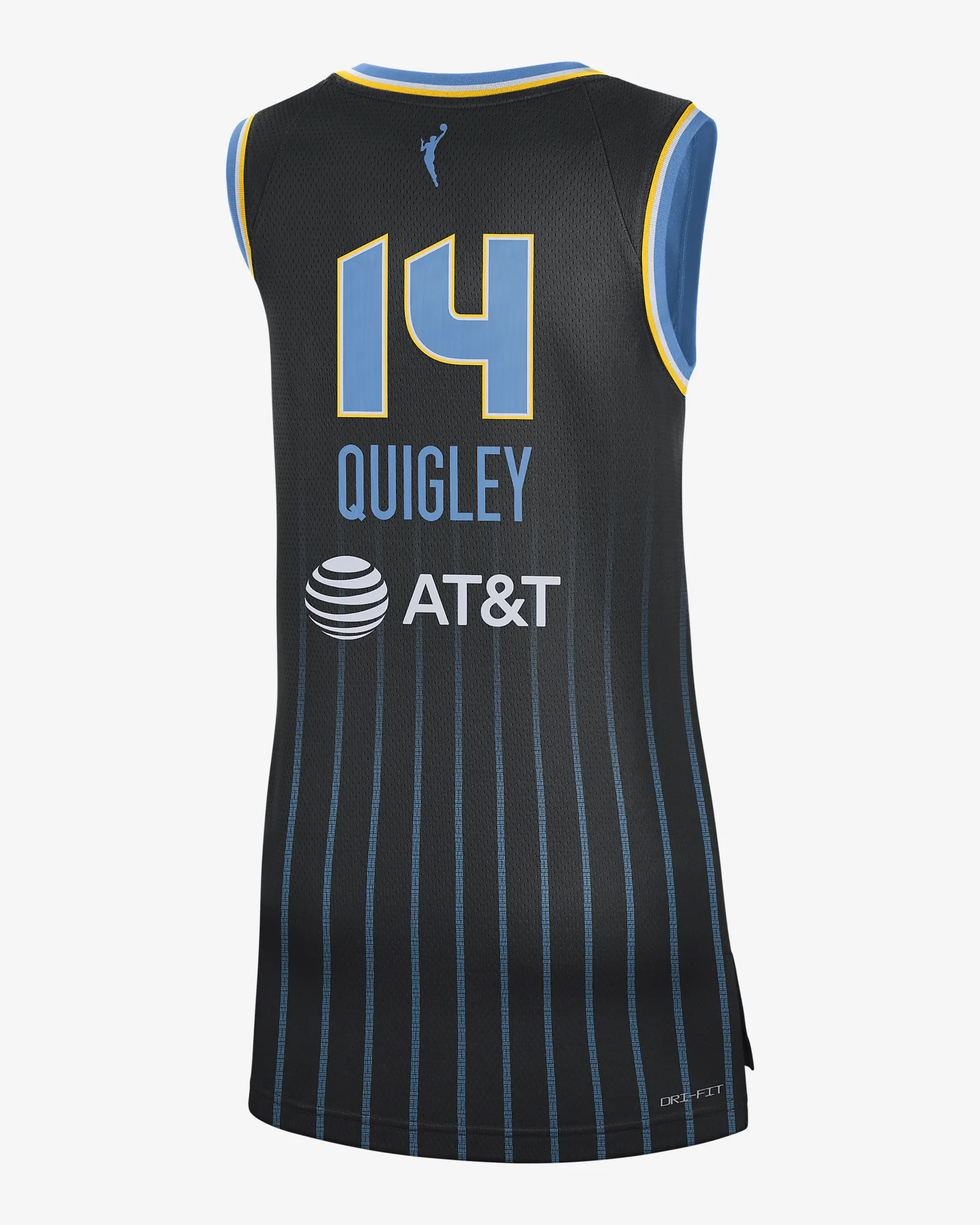Men's Chicago Sky Allie Quigley #14 Black Player Jersey