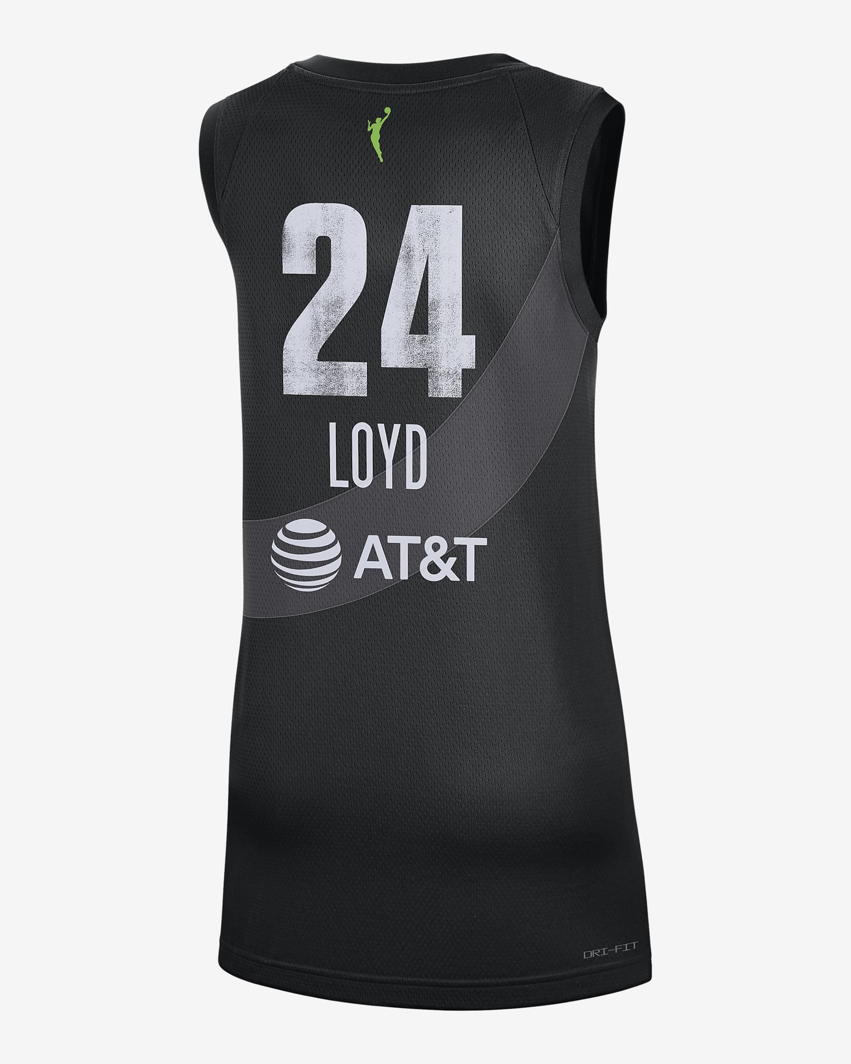 Men's Seattle Storm Jewell Loyd #24 Black Player Jersey