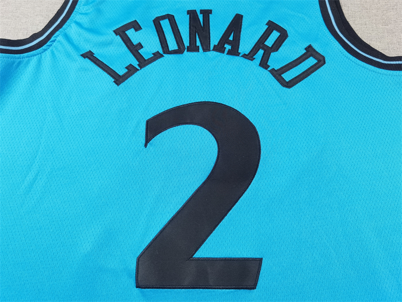 Men's LA Clippers Kawhi Leonard #2 Light Blue 2024/25 Swingman Player Jersey - City Edition