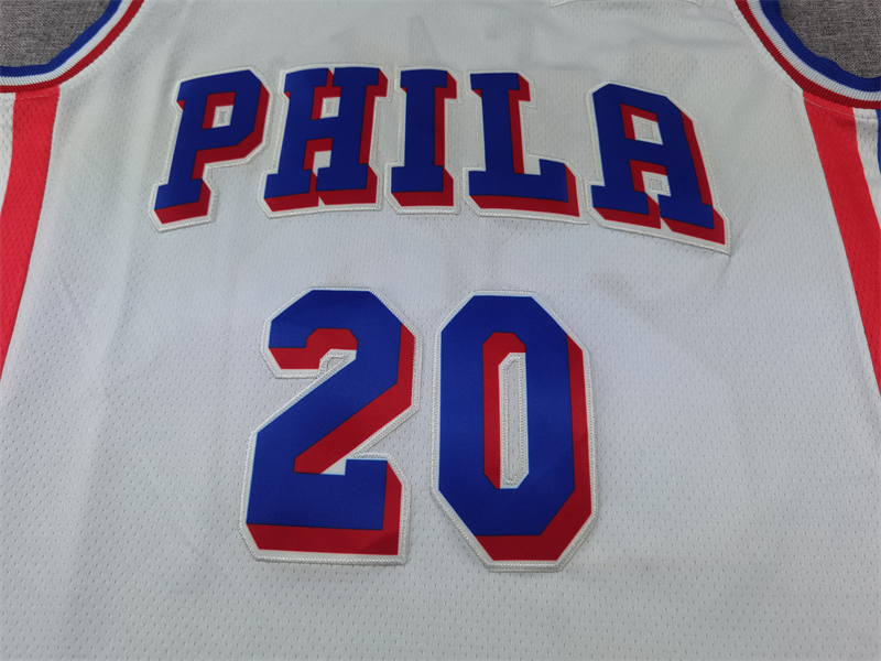 Men's Philadelphia 76ers Jared McCain #20 White Swingman Jersey - Association Edition