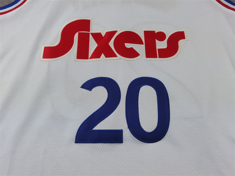 Men's Philadelphia 76ers Jared McCain #20 White 2024/25 Swingman Player Jersey - City Edition