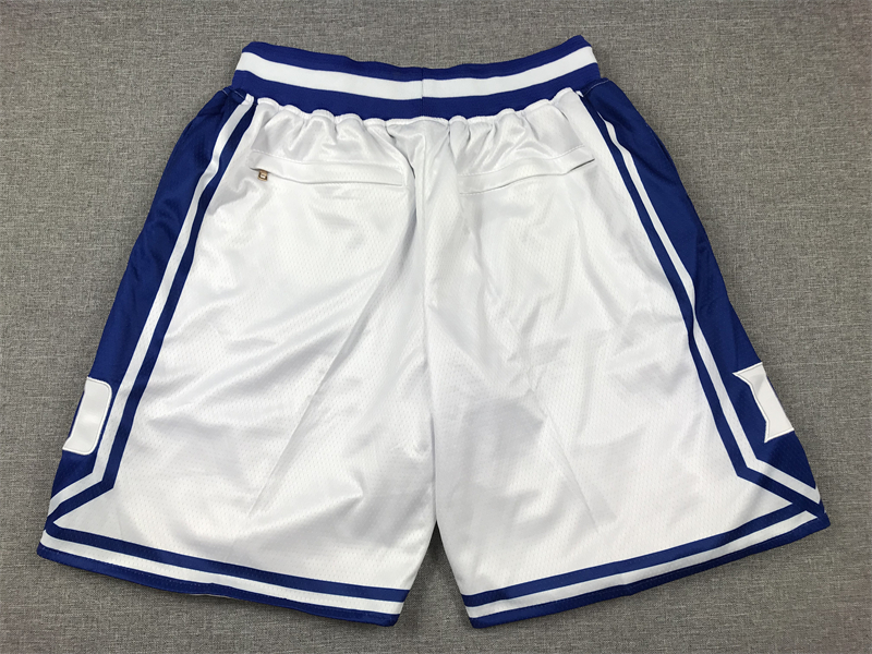 Men's Duke Blue Devils White Basketball Shorts