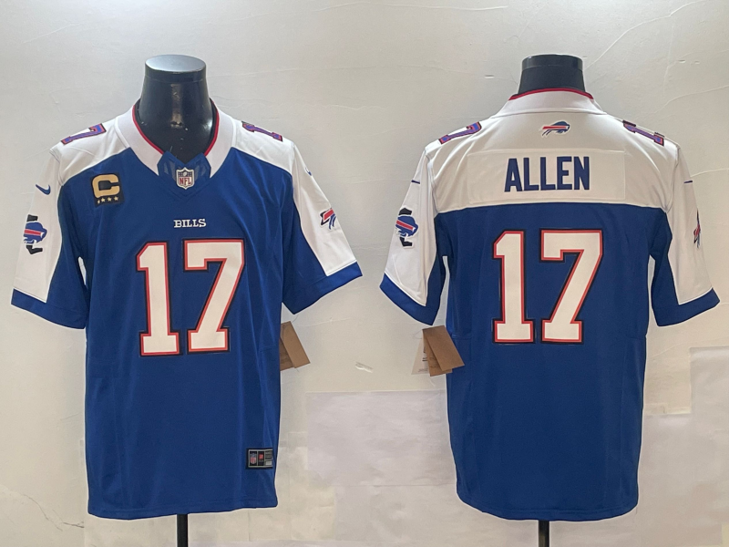 Men's Buffalo Bills Josh Allen #17 Royal Team Game Player Jersey