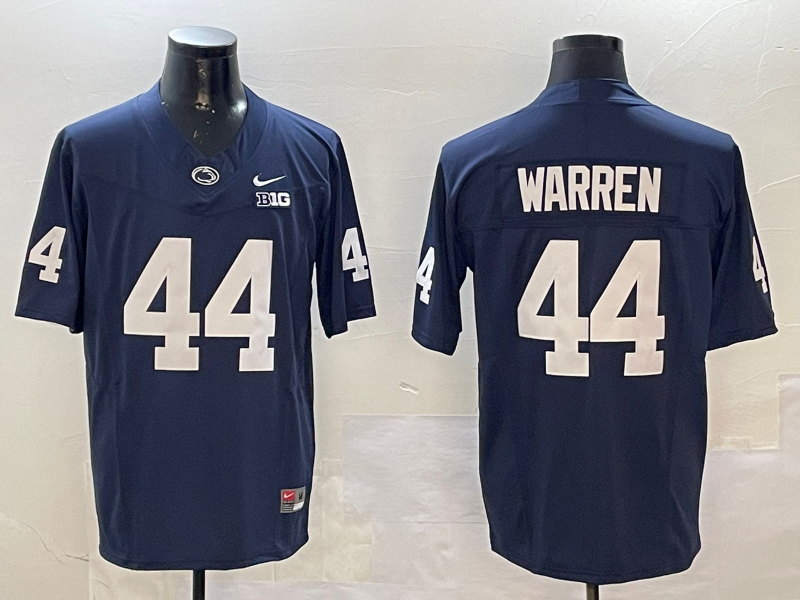 Men's Penn State Nittany Lions Tyler Warren #44 Navy Alumni Game Jersey
