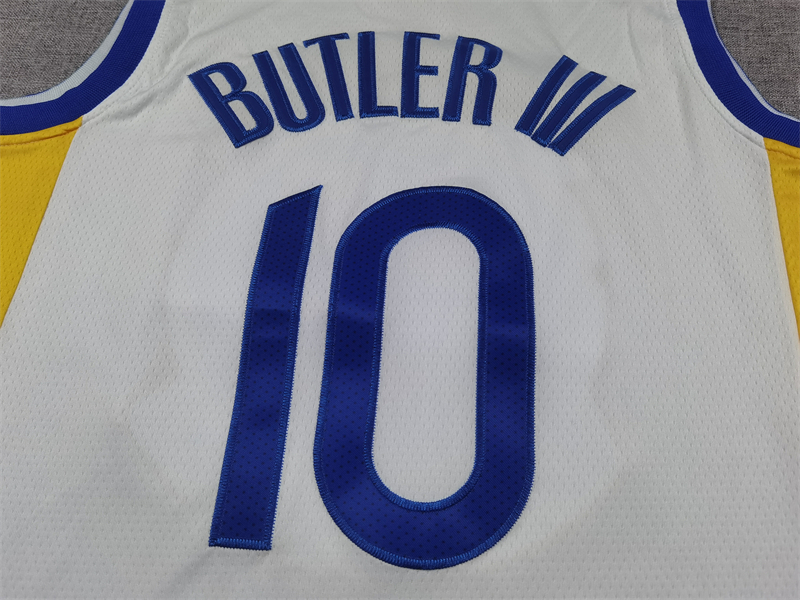 Men's Golden State Warriors Jimmy Butler #10 White Swingman Jersey - Association Edition