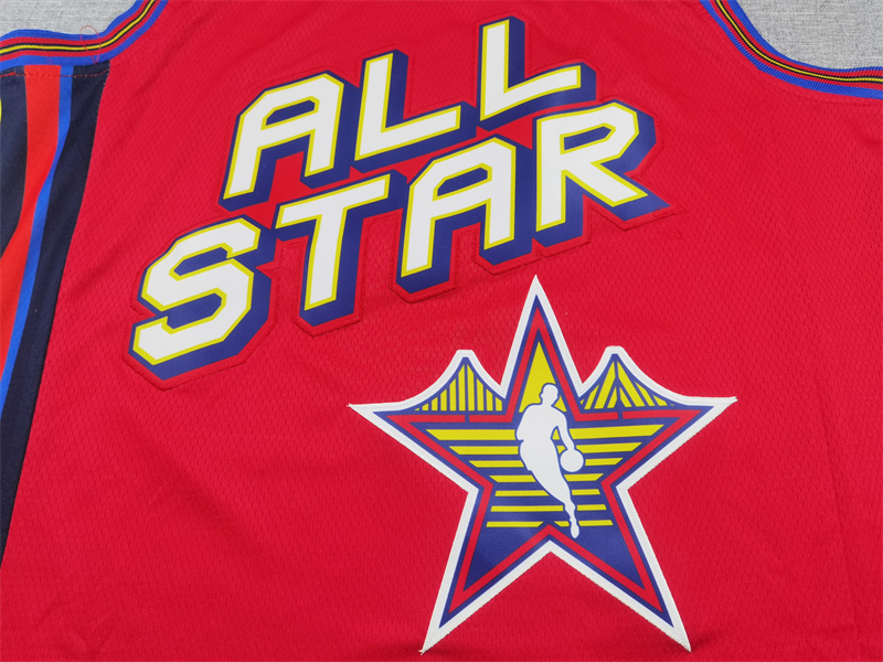 Men's San Antonio Spurs Victor Wembanyama #1 Red 2025 NBA All-Star Game Swingman Player Jersey