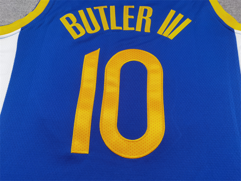 Men's Golden State Warriors Jimmy Butler #10 Royal Swingman Jersey - Icon Edition