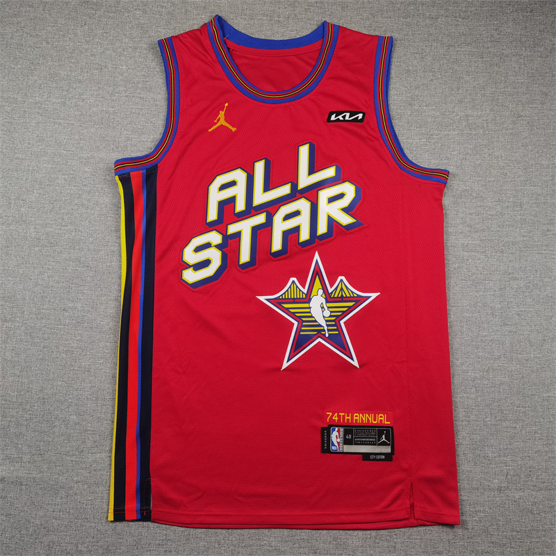 Men's San Antonio Spurs Victor Wembanyama #1 Red 2025 NBA All-Star Game Swingman Player Jersey