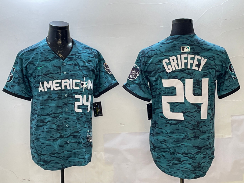 Men's American League Ken Griffey Jr. #24 Teal 2023 MLB All-Star Game Limited Player Jersey