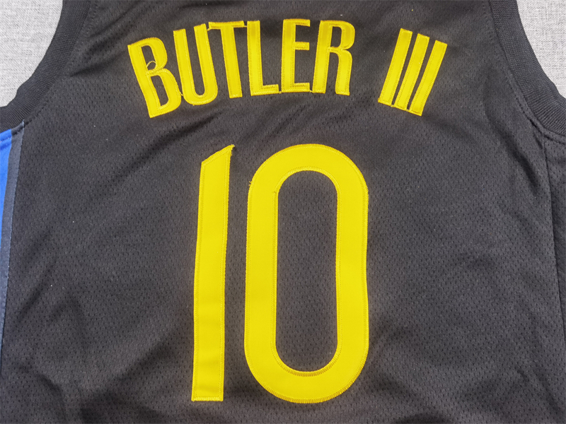 Men's Golden State Warriors Jimmy Butler #10 Black Swingman Jersey - Statement Edition