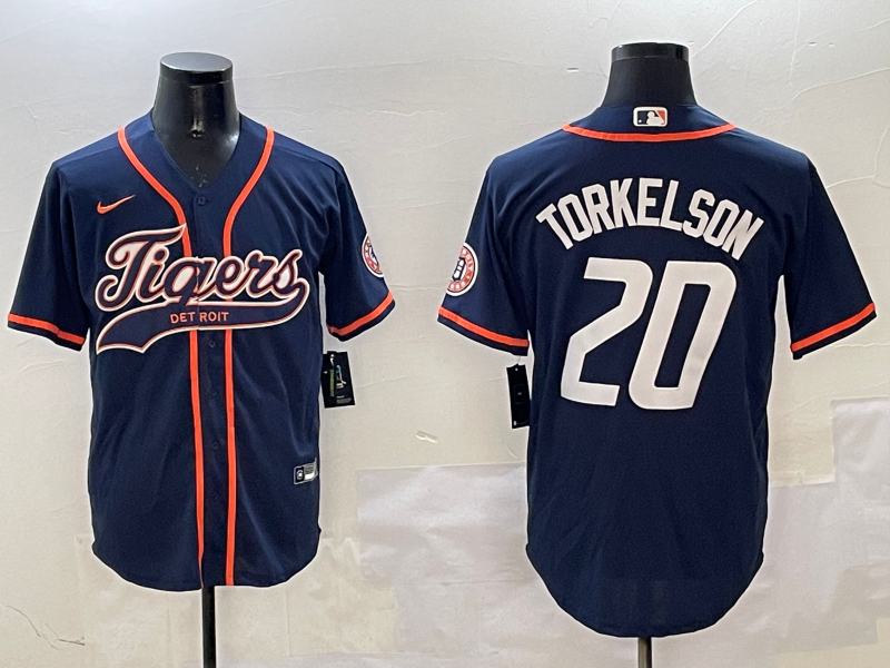Men's Detroit Tigers Spencer Torkelson #20 Navy Player Jersey