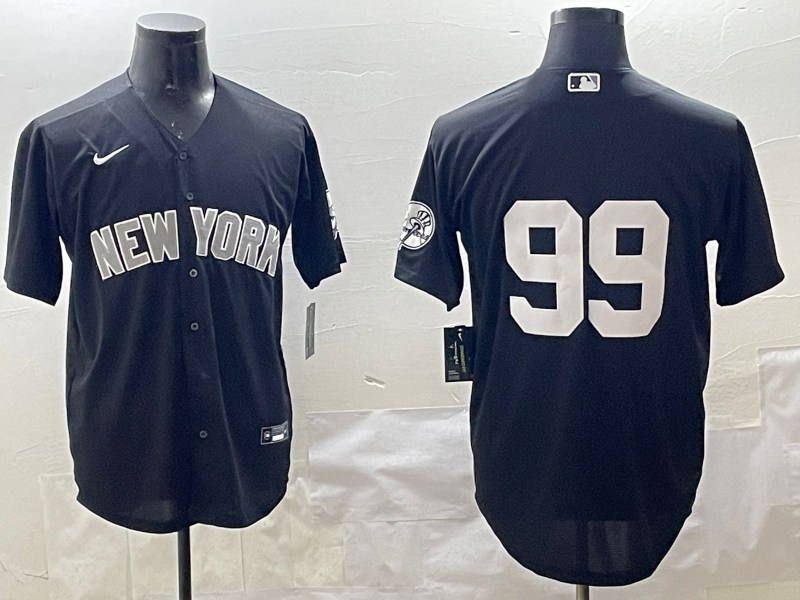 Men's New York Yankees Aaron Judge #99 Black Player Jersey